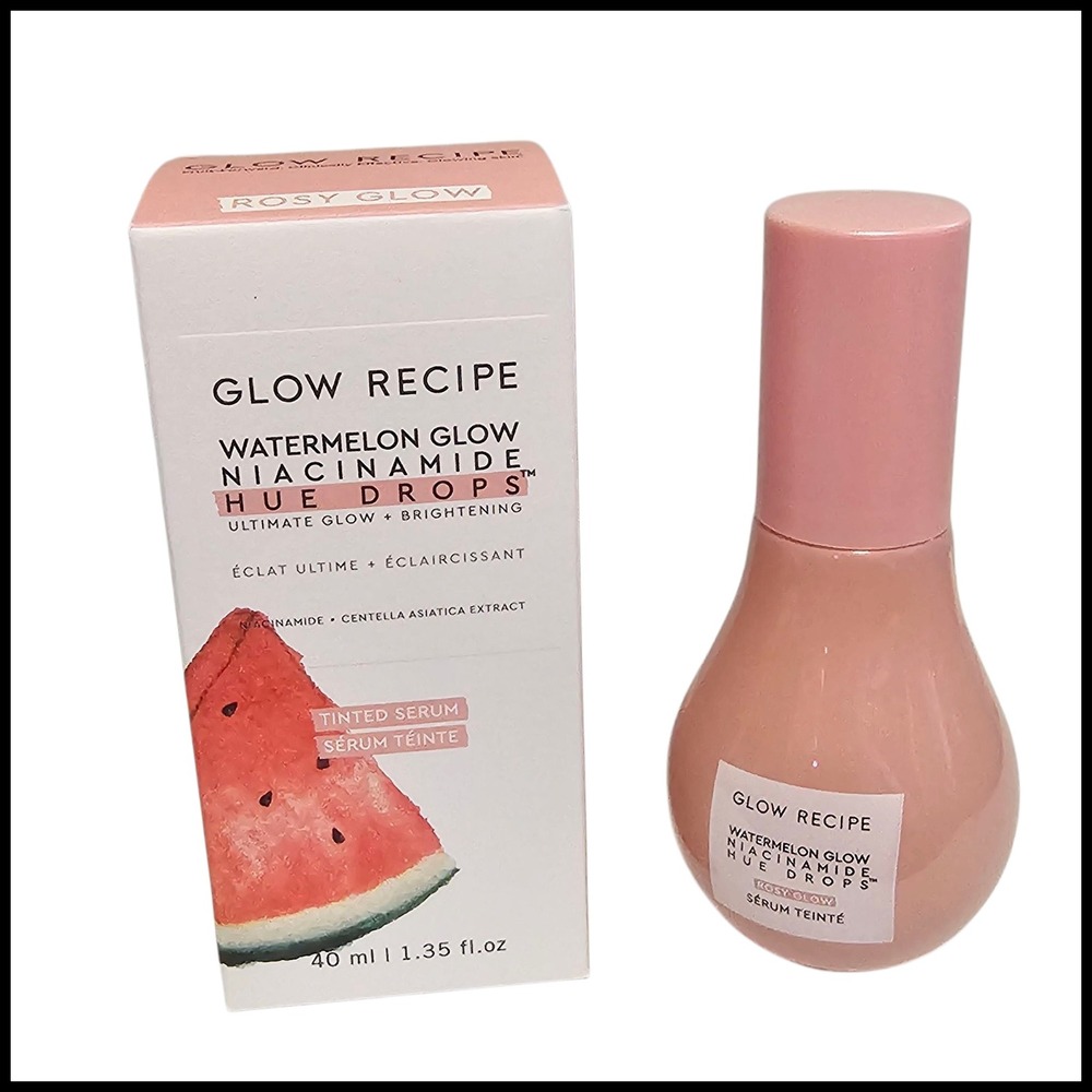 Glow Recipe Watermelon ROSY‎ Glow Niacinamide Hue Drops Tinted Serum 1.35oz